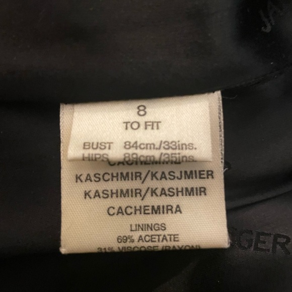 JAEGER Great Britain 100% Cashmere Double-Breasted Women's Jacket 8 - Picture 4 of 5